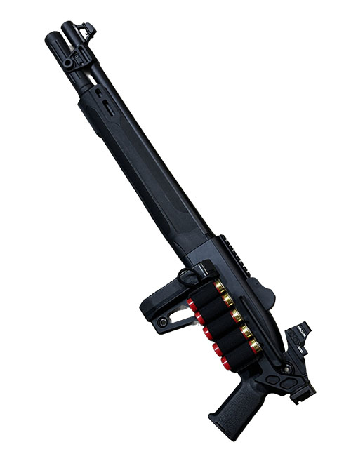 Chisel Machining 1301F on kestävä, CNC-koneistettu taittoperä, joka tarjoaa säädettävän pituuden, korkeussäädettävän poskipakan ja RMR-optikkakiinnityksen.